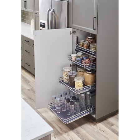Hardware Resources 21" Polished Chrome STORAGE WITH STYLE Metal Soft-close Pullout Basket SWS-WB213PC